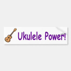 Ukulele Power! Bumper Sticker