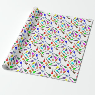 Ukulele Rainbow Wrapping Paper