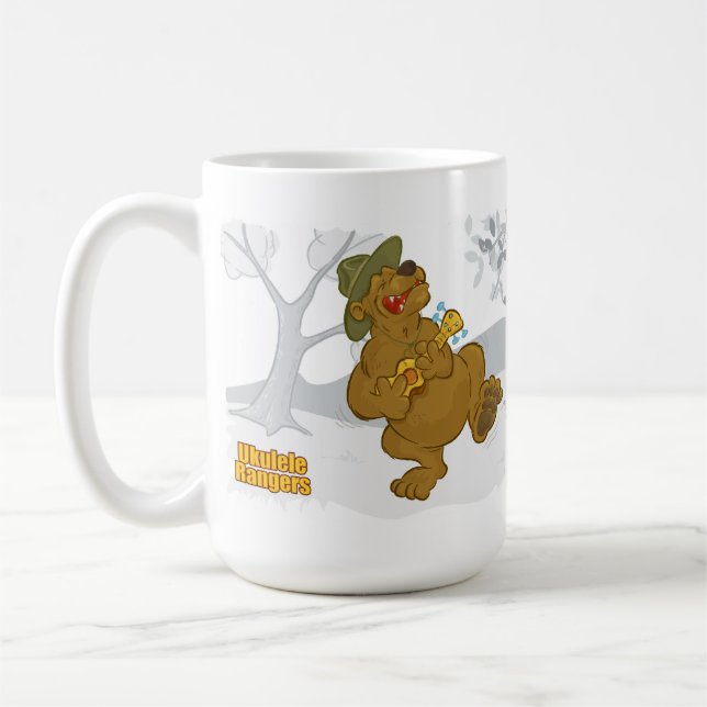 Ukulele Rangers 'Do Bears Sing in the Woods?' Mug (Left)