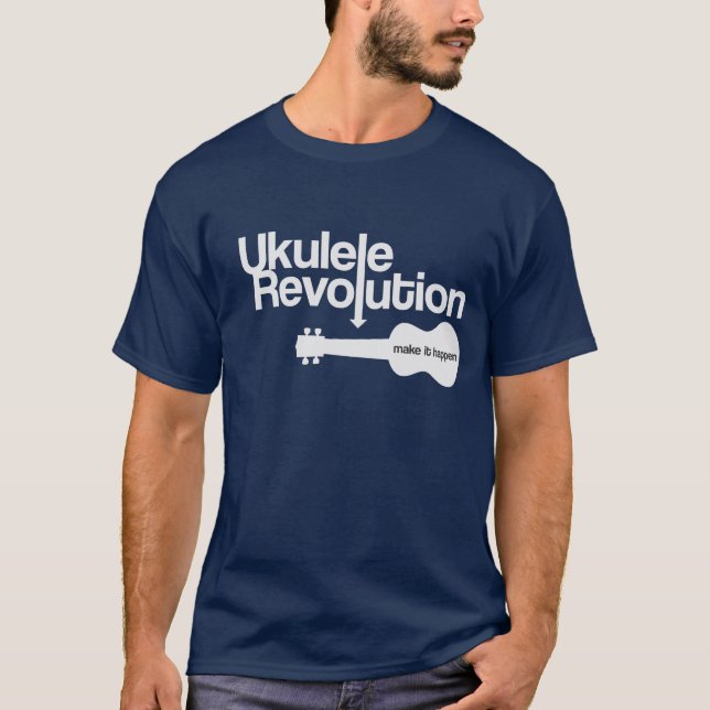 Ukulele Revolution Dark T-Shirt (Front)