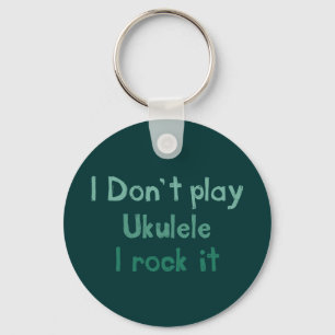 Ukulele Rock It Keychain