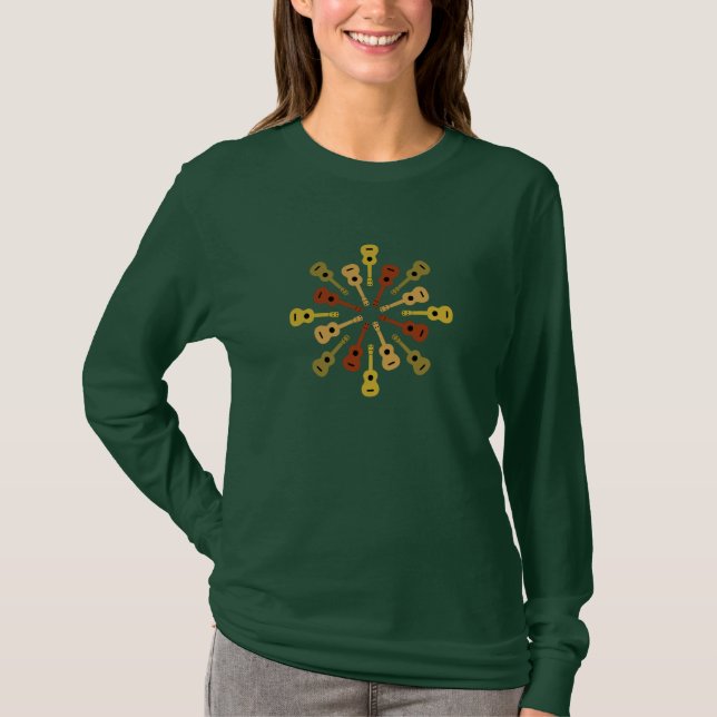 Ukulele shirt - choose style & colour (Front)