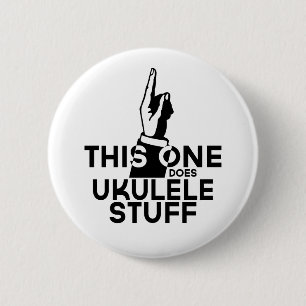 Ukulele Stuff - Funny Ukulele Music 6 Cm Round Badge