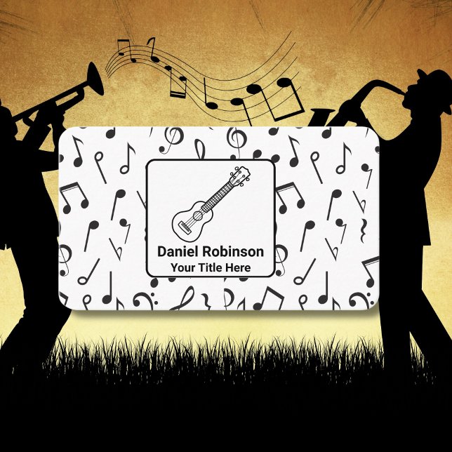 Ukulele Teacher Business Card Music Artist (Creator Uploaded)