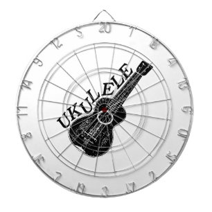 Ukulele Text And Image Dartboard