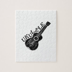 Ukulele Text And Image Jigsaw Puzzle