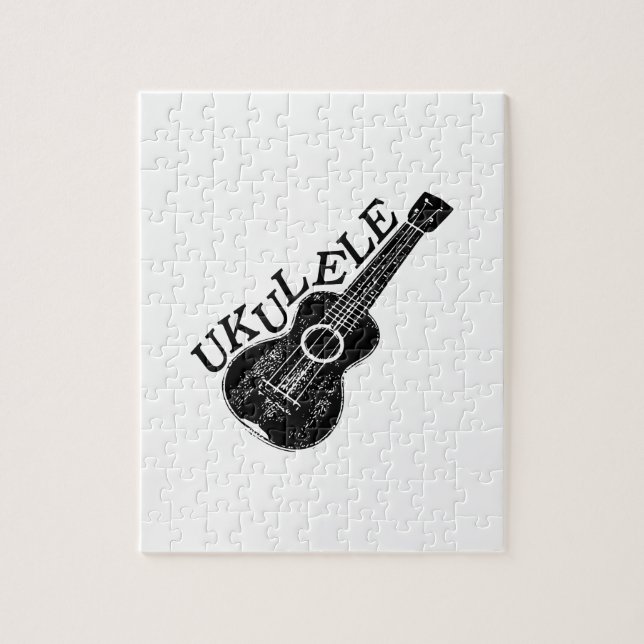 Ukulele Text And Image Jigsaw Puzzle (Vertical)