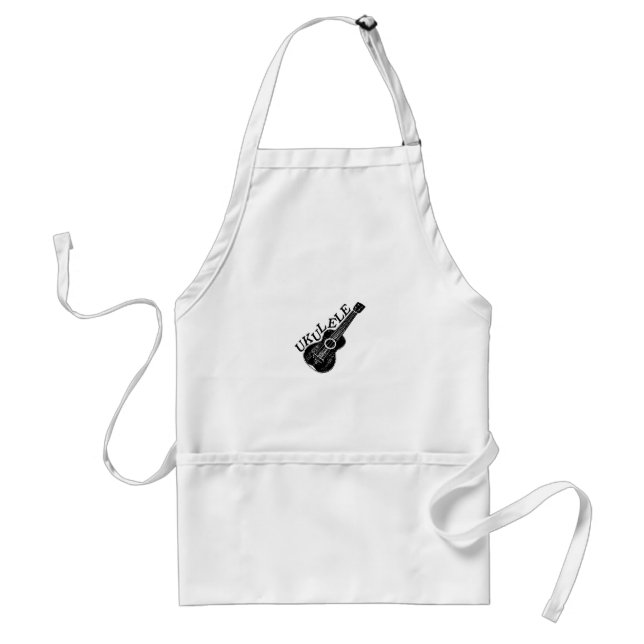 Ukulele Text And Image Standard Apron (Front)