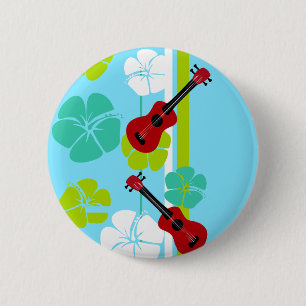 Ukulele Time! 6 Cm Round Badge