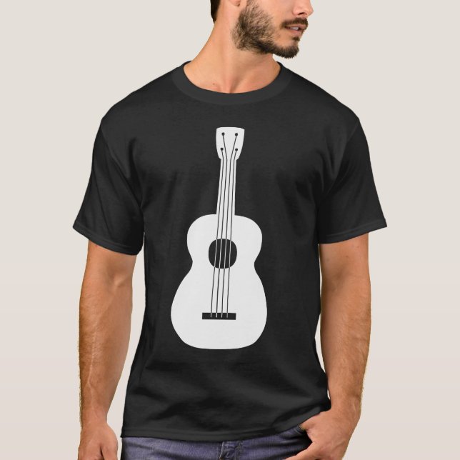 Ukulele - White T-Shirt (Front)