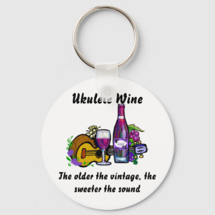Ukulele Wine Key Ring