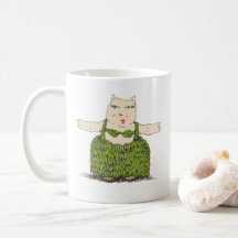 Ula, The Hula Cat Mug from Denis Gaston Art