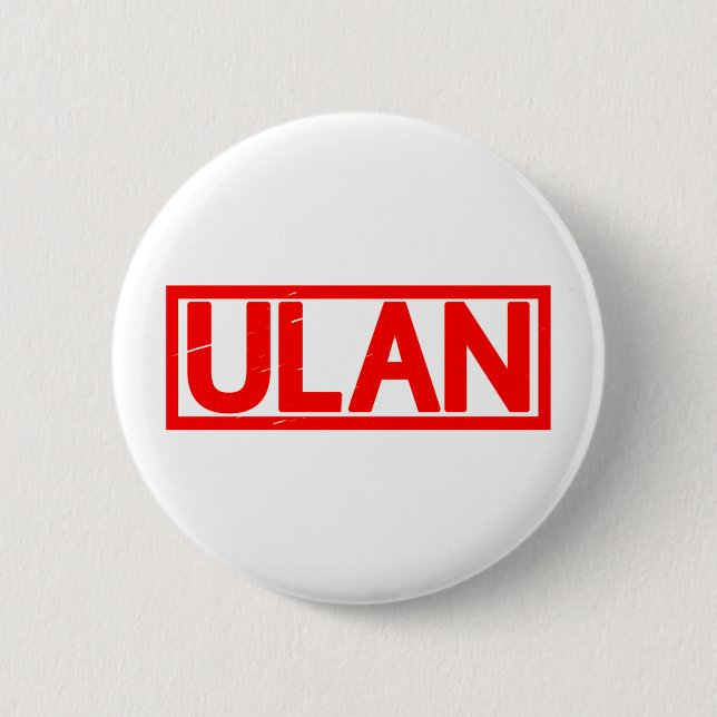 Ulan Stamp 6 Cm Round Badge (Front)