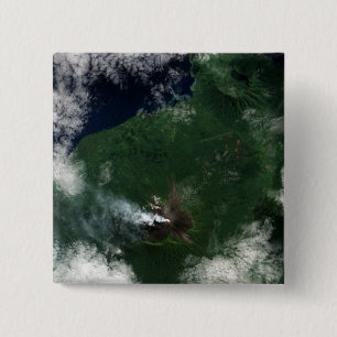 Ulawun Volcano of New Britain Summit 15 Cm Square Badge