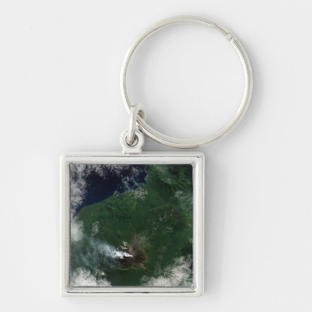 Ulawun Volcano of New Britain Summit Key Ring (Front)