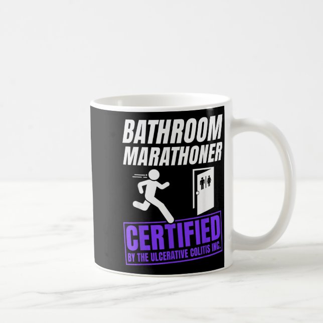 Ulcerative Colitis Awareness Funny IBD Warrior Coffee Mug (Right)