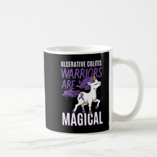 Ulcerative Colitis Awareness IBD Unicorn Purple Ri Coffee Mug