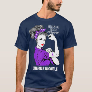 Ulcerative Colitis Warrior Unbreakable  Awareness  T-Shirt