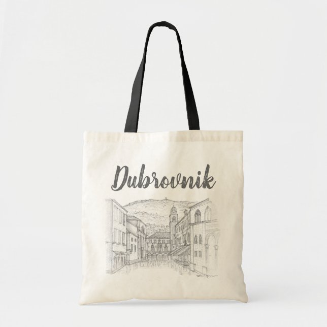 Ulica Pred Dvorom, Dubrovnik, Croatia Tote Bag (Front)