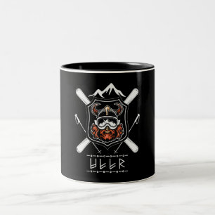 Ullr God Archery Norse Hunting Viking Vintage Gift Two-Tone Coffee Mug