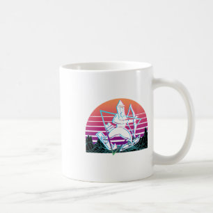 Ullr God Of Bow Hunting And Skiing Vaporwave Aesth Coffee Mug