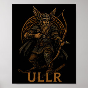Ullr Norse God Of Archery And Skiing Poster