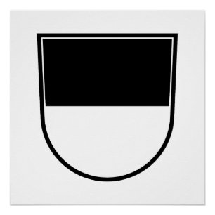 Ulm flag city germany symbol emblem lion poster