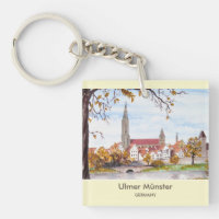 Ulm Minster Germany Painting by Farida Greenfield