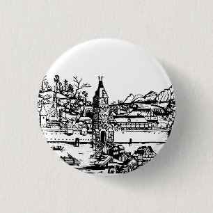 Ulm town in Baden-Württemberg in Germany 3 Cm Round Badge