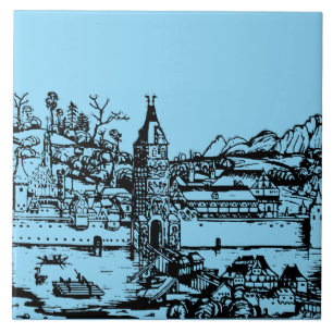 Ulm town in Baden-Württemberg in Germany Ceramic Tile