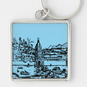 Ulm town in Baden-Württemberg in Germany Key Ring
