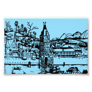 Ulm town in Baden-Württemberg in Germany Photo Print
