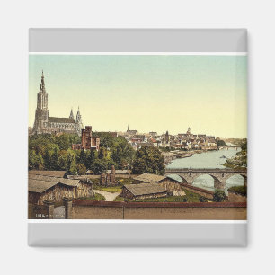 Ulm, Wurtemburg, Germany rare Photochrom Magnet