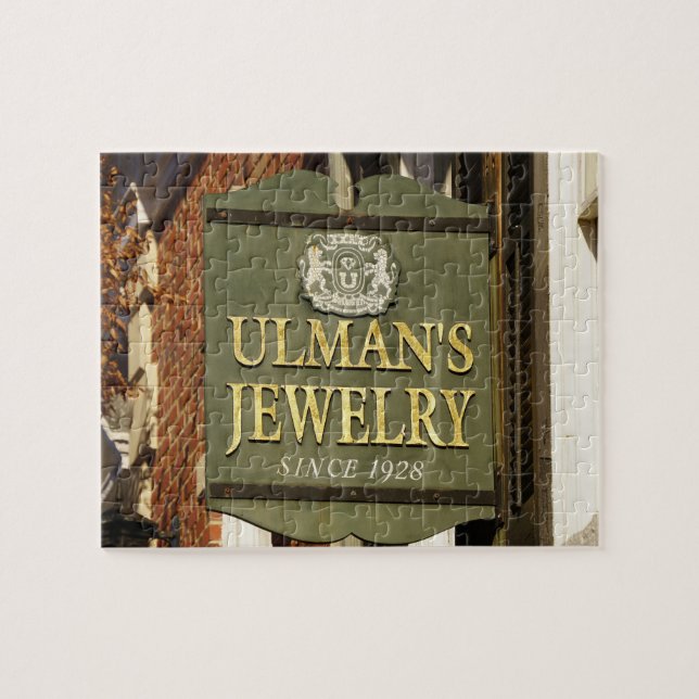 Ulman's Jewelry Store Sign, Fredericksburg Virgina Jigsaw Puzzle (Horizontal)