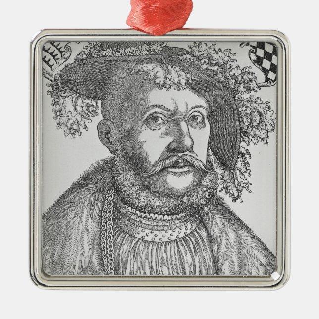 Ulrich, Duke of Wurttemberg Metal Ornament (Front)
