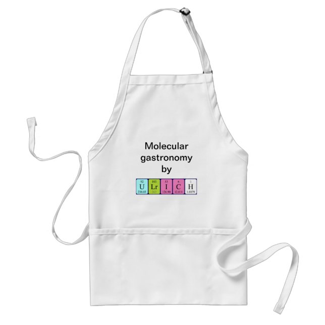 Ulrich periodic table name apron (Front)