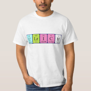 Ulrich periodic table name shirt