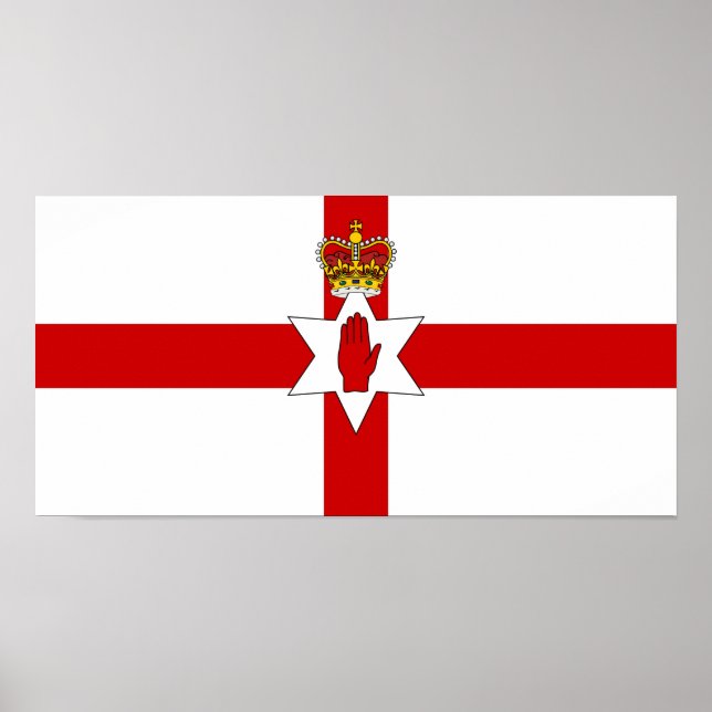 Ulster Banner Northern Ireland Flag Poster (Front)