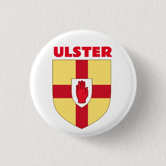 Ulster Coat of Arms 3 Cm Round Badge (Front)