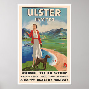 Ulster Ireland Art Irish Travel Poster Print