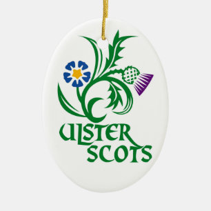 Ulster Scots (Scots-Irish) design. Ceramic Ornament