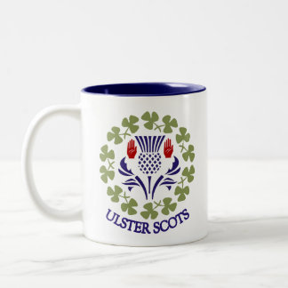 Ulster-Scots thistle & shamrock mug