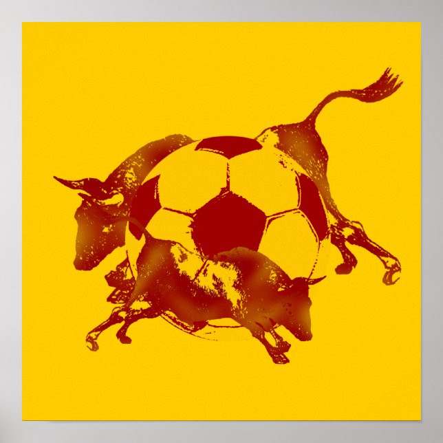 Ulta hot Spanish Running of the bulls soccer gifts Poster (Front)
