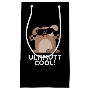 Ulti-mutt Cool Funny Dog Pun Dark BG Small Gift Bag