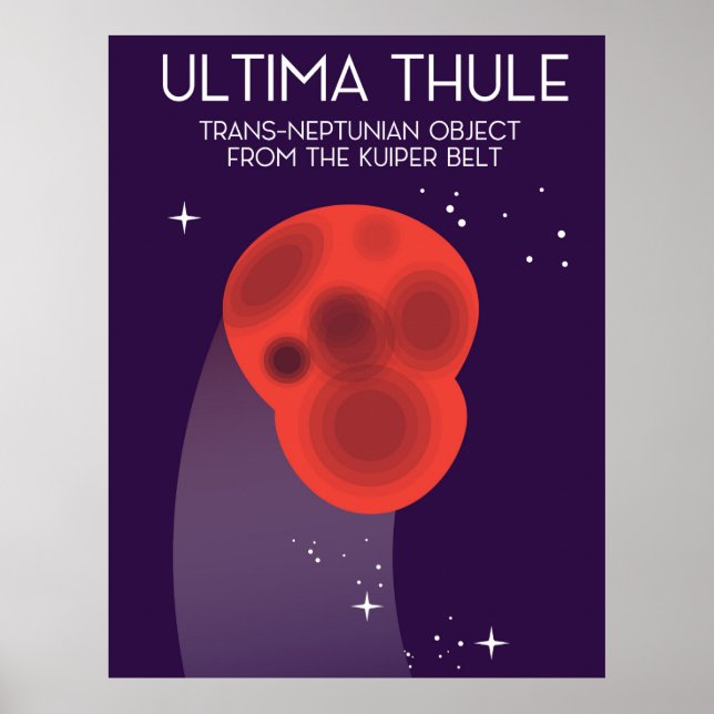 Ultima Thule Keiper Belt space art Poster (Front)
