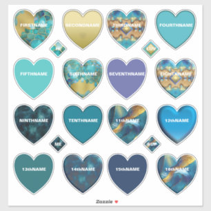 Ultimate 16 Name Hearts Collection V2
