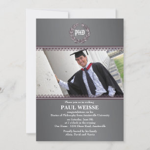 Ultimate Achievement Photo Graduation Invitation