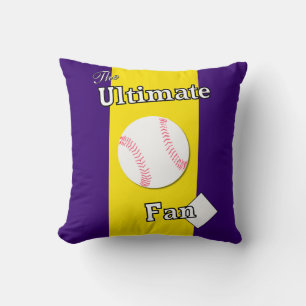 Ultimate Baseball Fan Amethyst Gold Sea Thieves Cushion