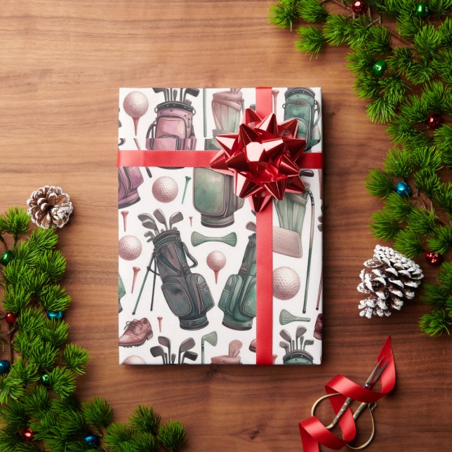 Ultimate Birthday Golf Party Wrapping Paper (Holiday Gift)