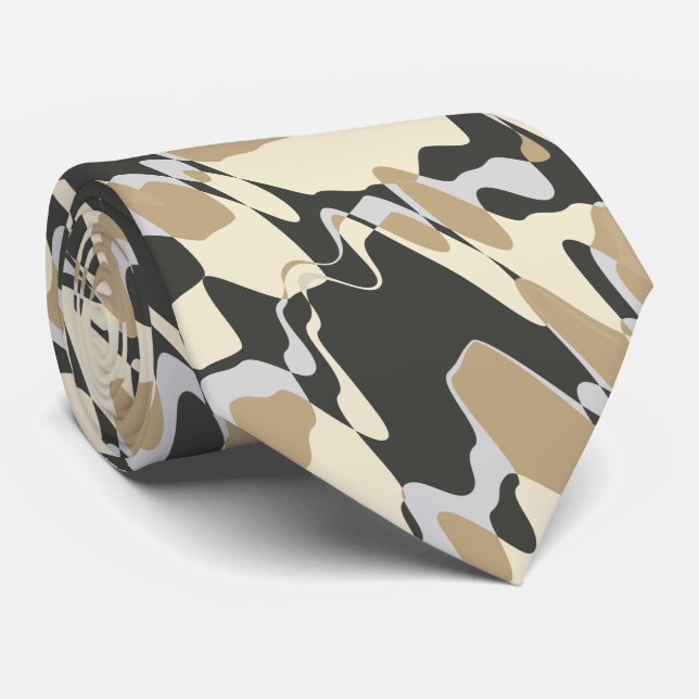 Ultimate Camouflage Desert Tan Tie (Rolled)